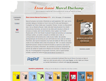 Tablet Screenshot of marcel-duchamp.com